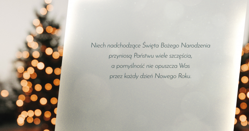 Niech nadchodzące Święta Bożego Narodzenia ...