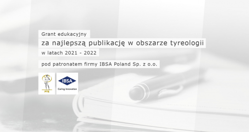 Grant edukacyjny za najlepszą publikację w latach 2021 - 2022